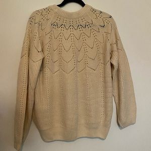 Cream knit sweater
